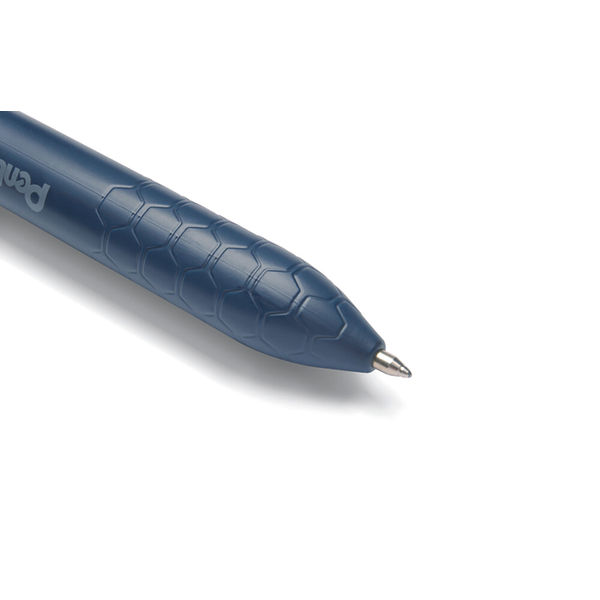Pentel iZee 4 Colours Ballpoint Pen Dark Blue Barrel (Pack of 12) BXC470-DC