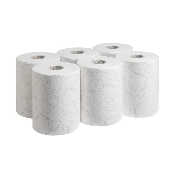 Kleenex Ultra Slimroll Hand Towel Roll White 100m (Pack of 6) 6781