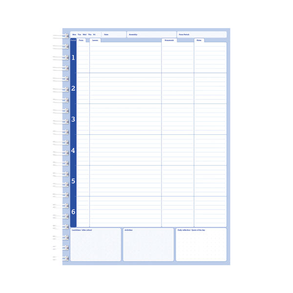 Silvine A4 Blue Academic Planner and Record | EX202