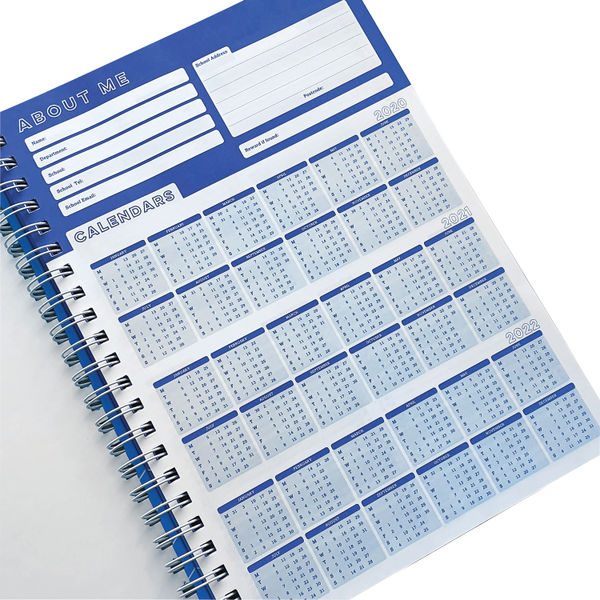 Silvine A4 Blue Academic Planner and Record | EX202