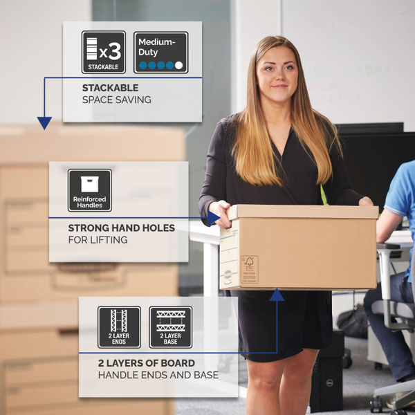 Fellowes Earth Series Storage Box Large (Pack of 10) 4470701
