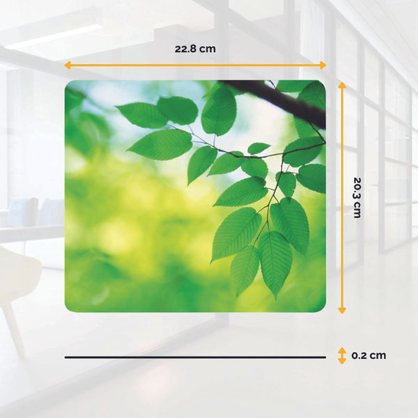 Fellowes Earth Series Mouse Mat Recycled Leaf Print 5903801