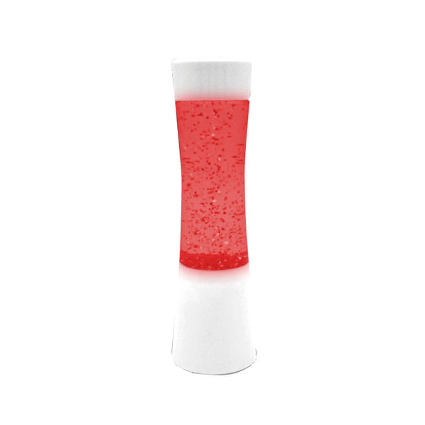 Miniature Shake and Shine LED Glitter Lamp White Base Battery Operated SGLL