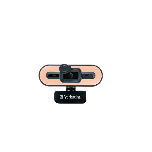 Verbatim AWC-02 Full HD 1080P Autofocus Webcam Microphone/Light 49579