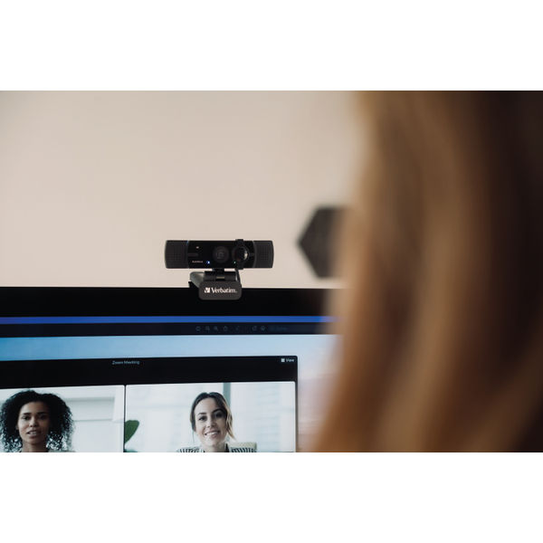 Verbatim AWC-03 Ultra HD 4K Autofocus Webcam Dual Microphone 49580