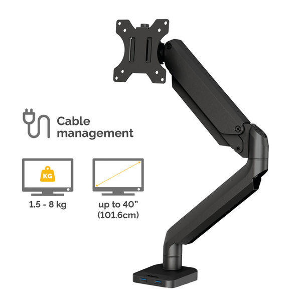 Fellowes Platinum Series Single Monitor Arm 8043301