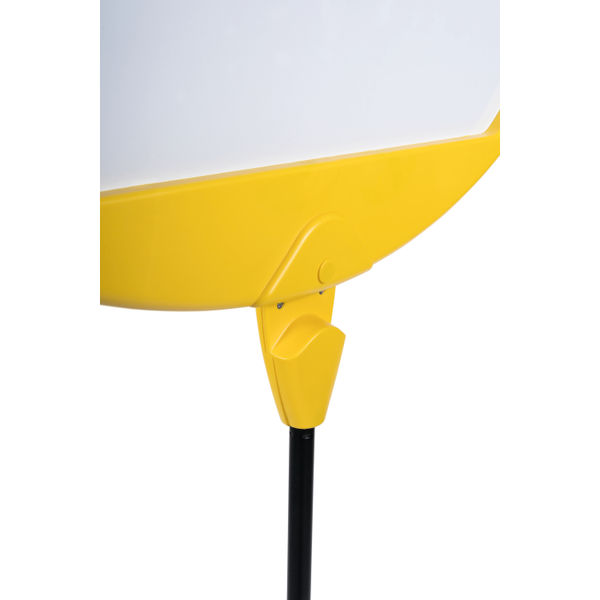 Bi-Office Yellow Arrow Floor Sign Magnetic Drywipe Surface SIG01010909