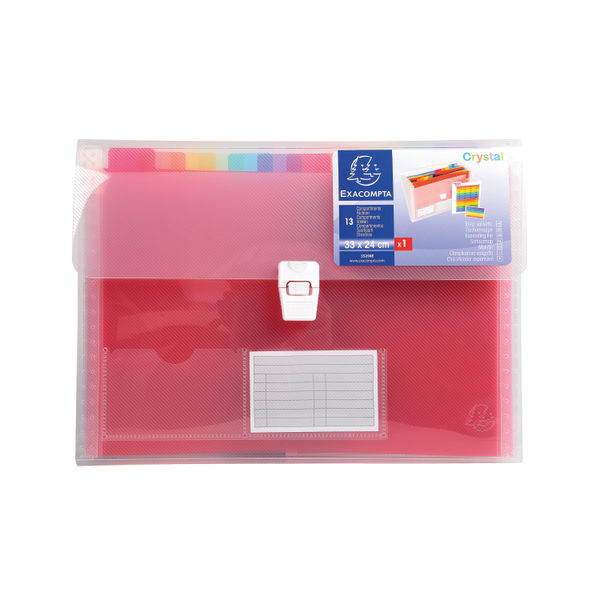 Exacompta Assorted 13 Pocket Expanding File | 42159Z