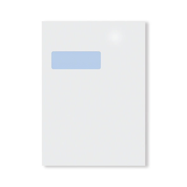 Q-Connect C4 Envelopes Window Self Seal 90gsm White (Pack of 250) 2907