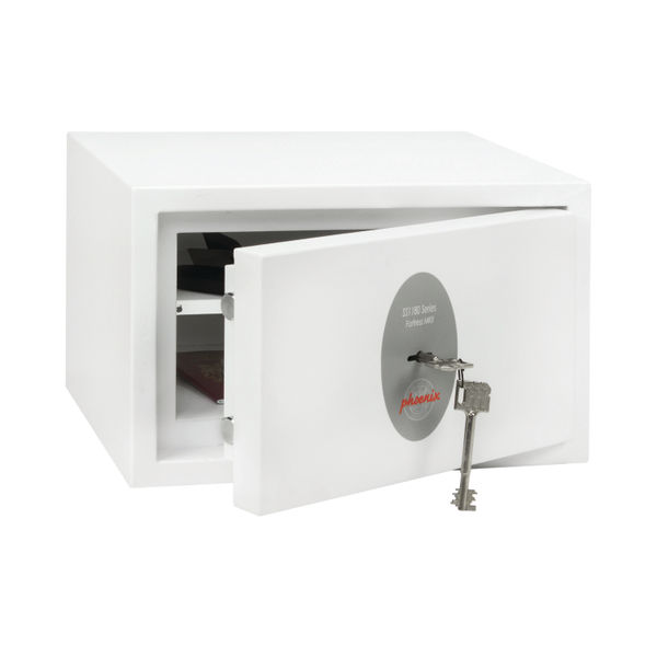 Phoenix Fortress High Security Burglary Safe White SS1181K