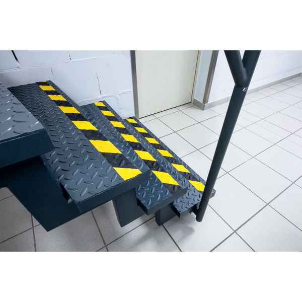 Durable DURALINE GRIP+ Strong Anti Slip Hazard Warning Floor Tape 50mmx15m Yellow/Black 1097130