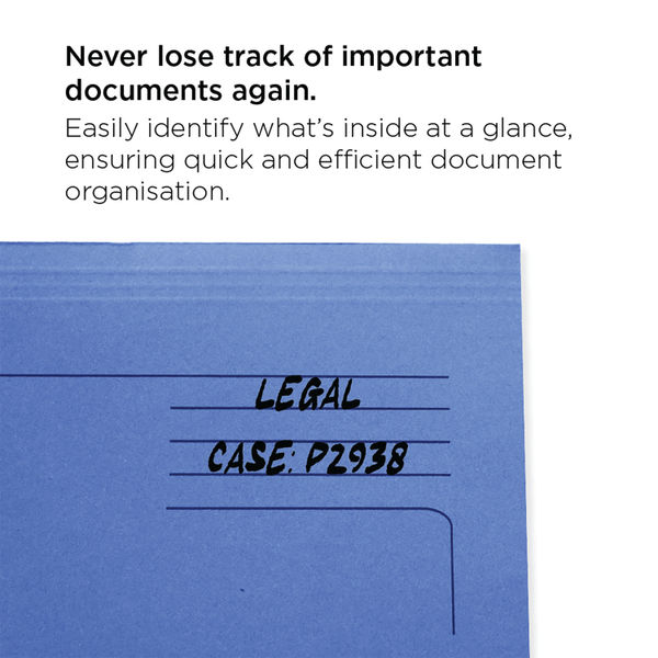 Exacompta Forever Document Wallet Manilla Foolscap Bright Blue (Pack of 25) 211/5001