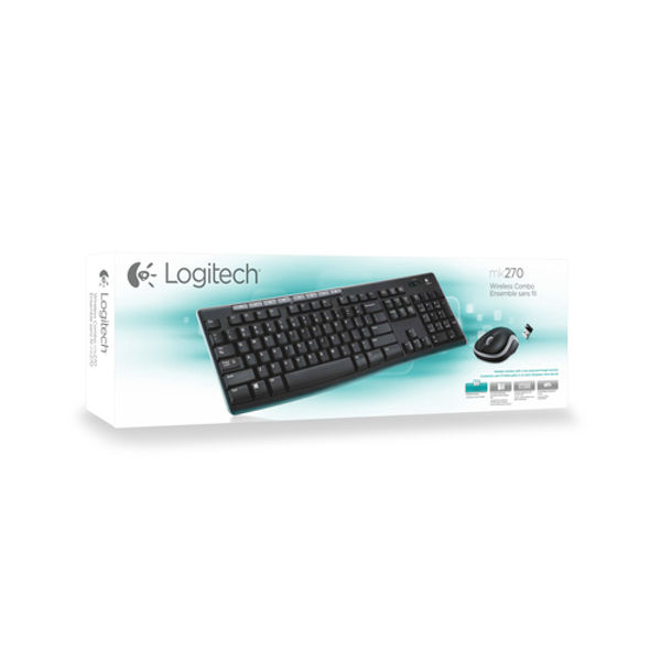 Logitech MK270 UK EN Wireless Keyboard and Mouse Desktop Set 920-004523