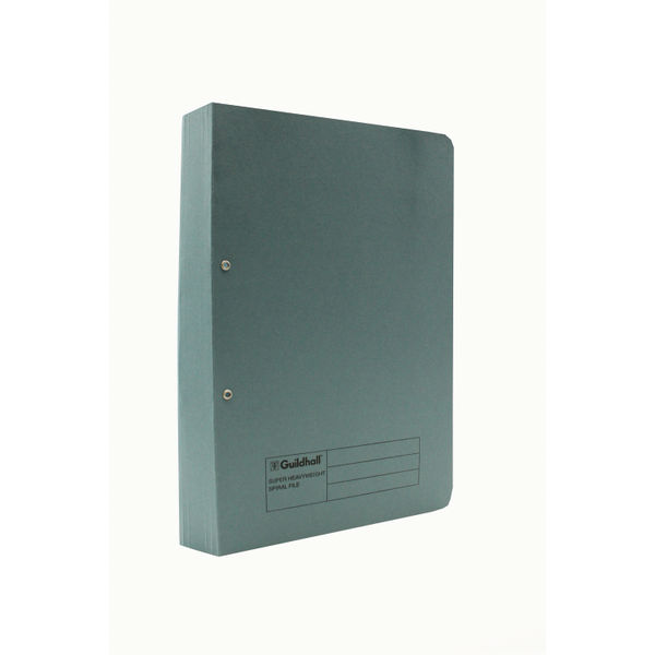 Exacompta Guildhall Heavyweight Transfer Spiral File 420gsm Foolscap Blue (Pack of 25) 211/7000