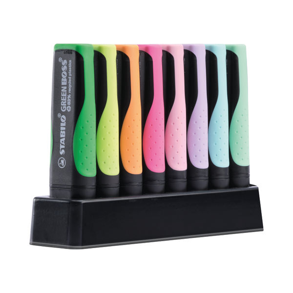 Stabilo Green Boss Highlighter Desk Set Assorted (Pack of 8) 6070/08-5