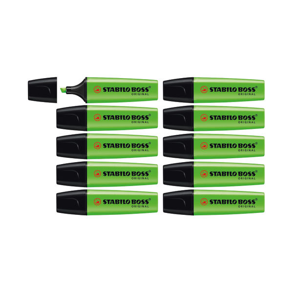 Stabilo Boss Green Highlighters (Line width: 2.0 - 5.0mm) 70/33/10