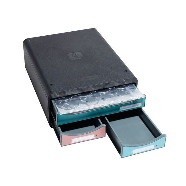 Exacompta Skandi SmallBox Recycled 3 Drawer Set Assorted 311606D