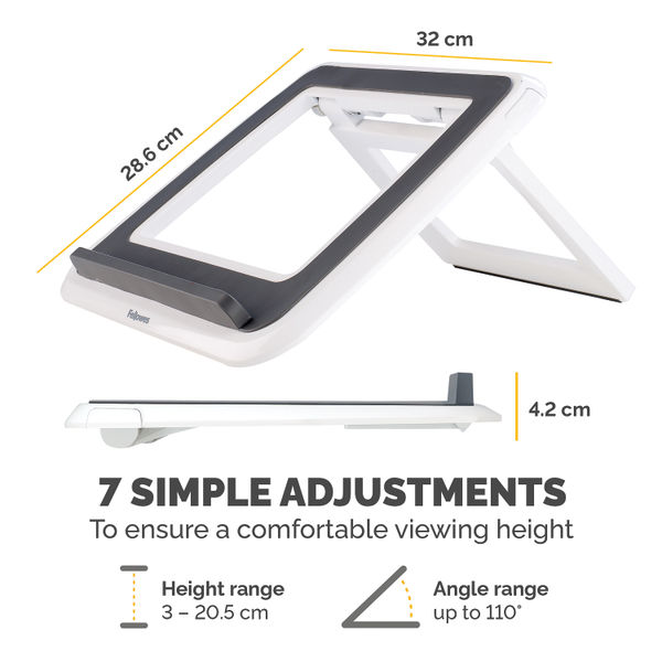 Fellowes I-Spire Laptop Quick Lift White 8210101
