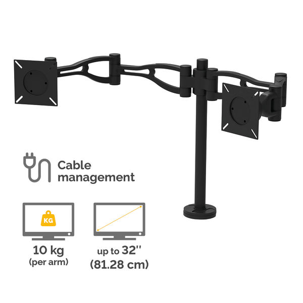 Fellowes Professional Series Dual Monitor Arm 8041701