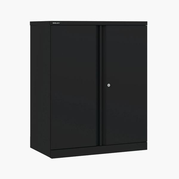 Bisley Essentials Office Cupboard 1000x470x1000mm Black YECB10101Sav1