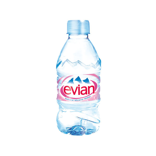 Evian Natural Spring Water 330ml (24 Pack) A0106212