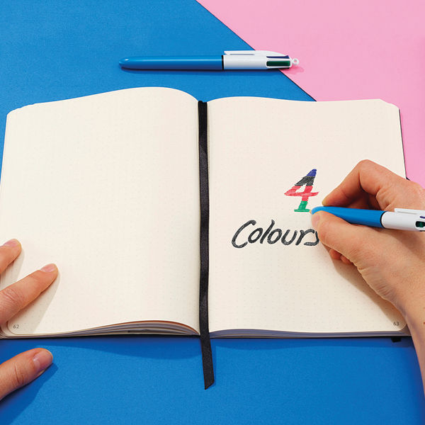 Bic 4 Colours Retractable Ballpoint Pen Black/Blue/Red/Green (Pack of 10) 8032232