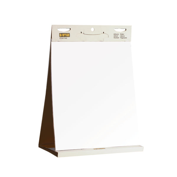 BiOffice Table Top SelfStick Flipchart Pad 585x500mm 20 Sheet White