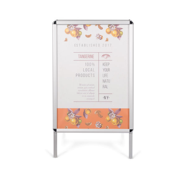 Bi-Office A- Frame Poster Display Freestanding Aluminium Frame A2 DKT60303032