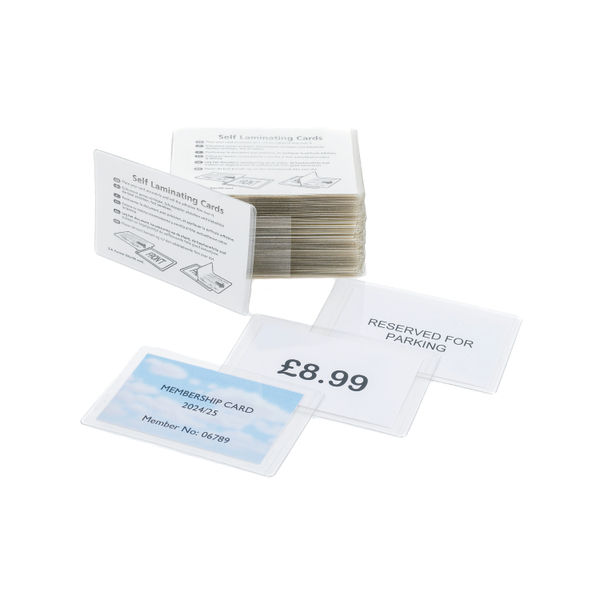 Pelltech Self-Laminating Card 66x100mm (Pack of 100) PLG25250