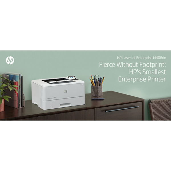 HP LaserJet Enterprise M406dn A4 Mono Laser Printer 3PZ15A#B19