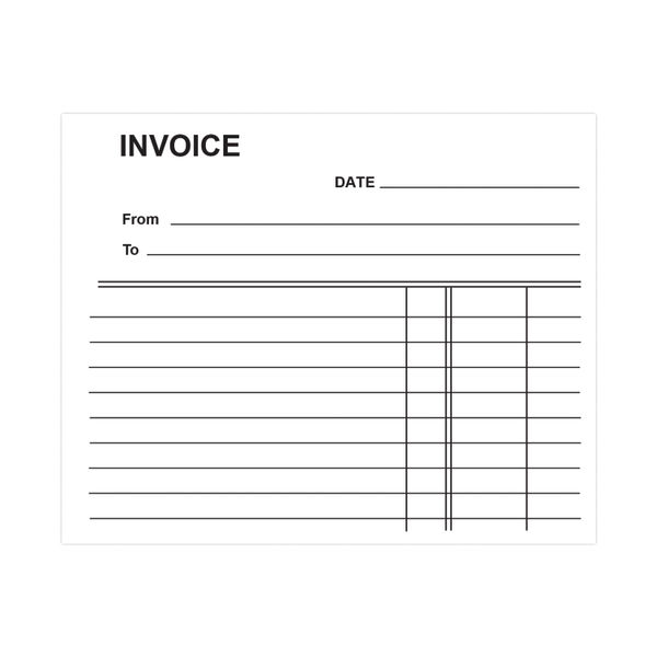 Silvine Duplicate Invoice Book 102x127mm (Pack of 12) 616