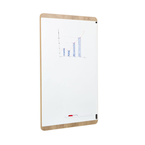 Rocada Natural Design Magnetic Lacquered Whiteboard 75x115cm NAT6420