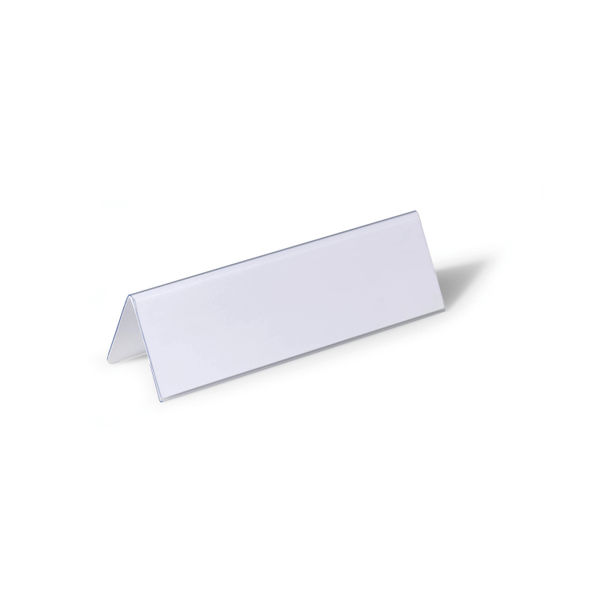 Durable Table Place Name Holder 61x210mm Clear (Pack of 25) 8052/19