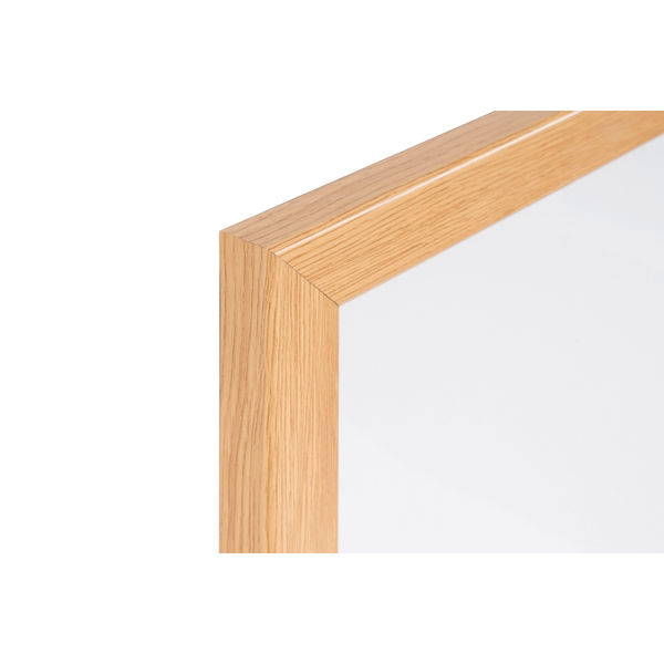 Earth Prime Magnetic Whiteboard 90x60cm Enamel Surf Oak MDF Frame CE06202318