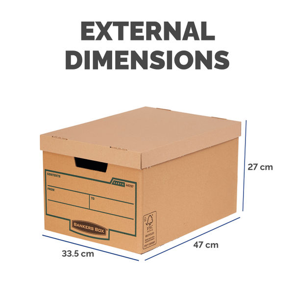 Fellowes Earth Series Storage Box Large (Pack of 10) 4470701