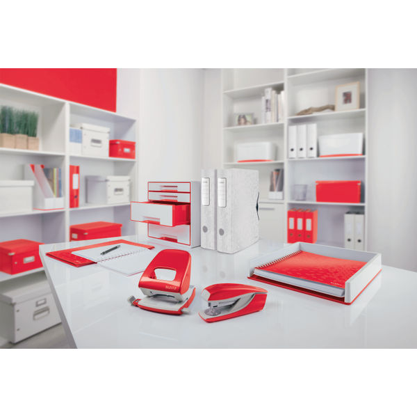 Leitz WOW NeXXt Stapler 30 Sheets Red 55021026