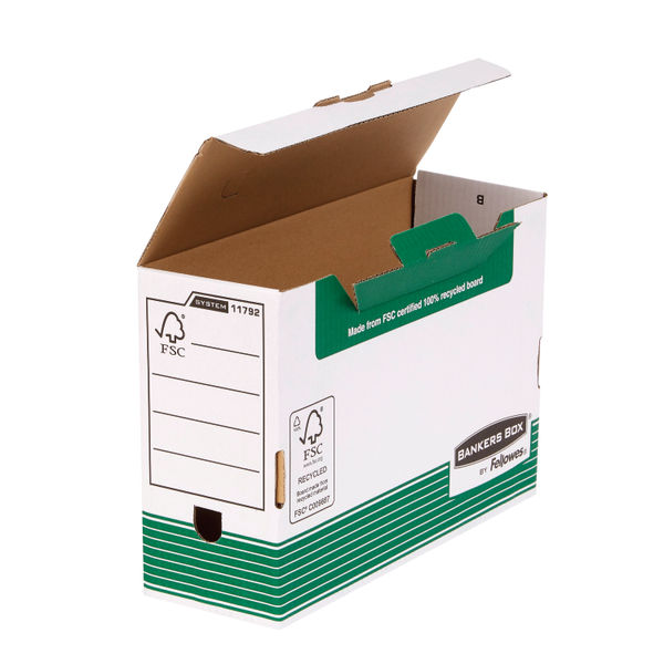 Fellowes Bankers Box Transfer File 120mm FC Green (Pack of 10) 1179201