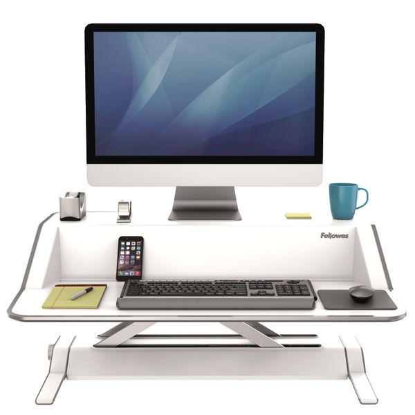 Fellowes Lotus Sit/Stand Workstation White 0009901