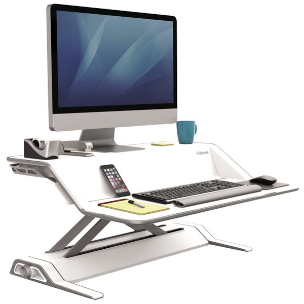 Fellowes Lotus Sit/Stand Workstation White 0009901