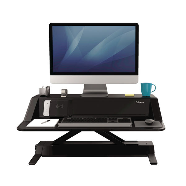 Fellowes Lotus DX Sit/Stand Workstation Black 8081001