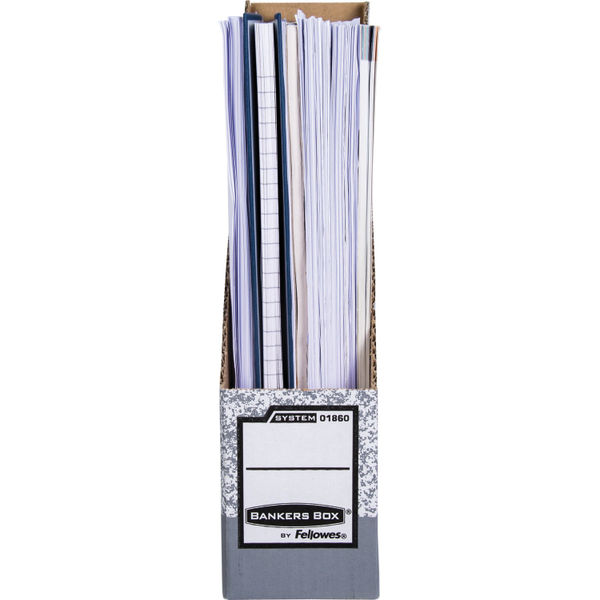 Fellowes Bankers Box Prem Magazine File Grey/White (Pack of 10) 186004