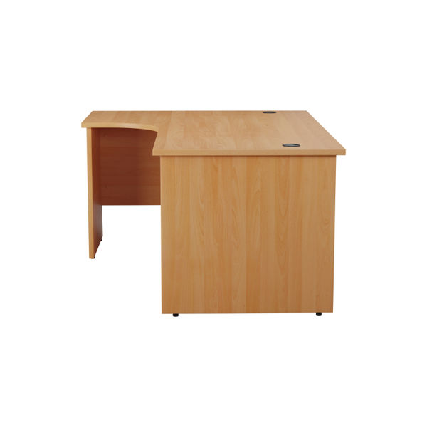 Jemini Radial Left Hand Panel End Desk 1800x1200x730mm Beech KF805120