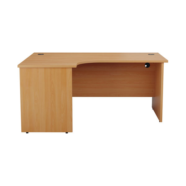 Jemini Radial Left Hand Panel End Desk 1800x1200x730mm Beech KF805120