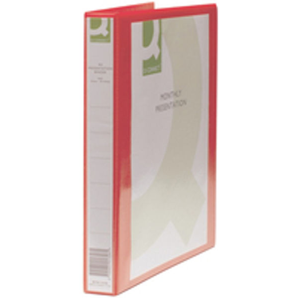 Q-Connect Presentation 25mm 4D-Ring Binder A4 Red KF01326