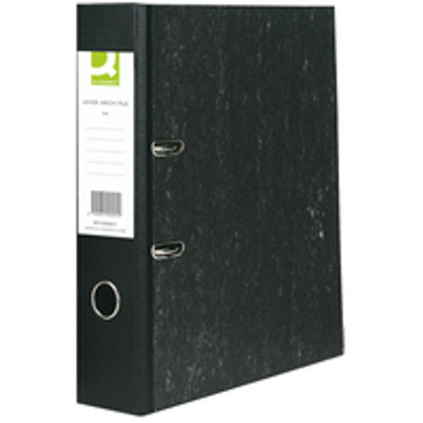 Q-Connect Lever Arch File A4 Black (Pack of 10) KF20001