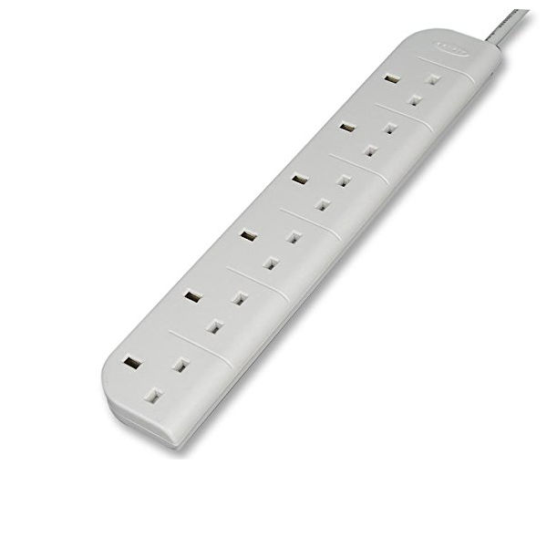 Belkin E-Series SurgeStrip Surge Protector 6-Socket 3m White F9E600UK3M