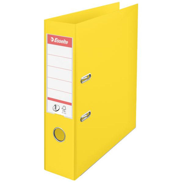 Esselte No.1 Power Yellow A4 Lever Arch Files (Pack of 10)