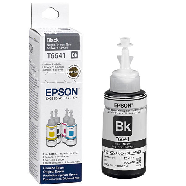 Epson T6641 Black Ink Bottle - C13T664140