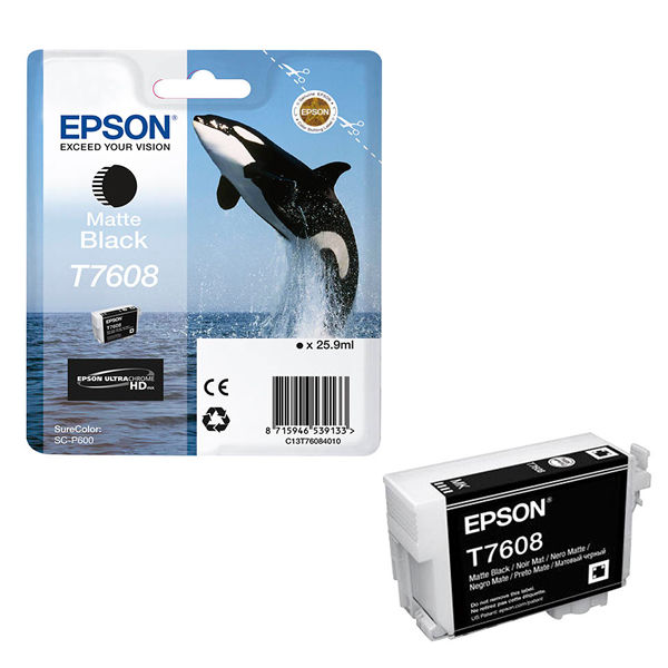 Epson T7608 Matte Black Ink Cartridge - C13T76084010