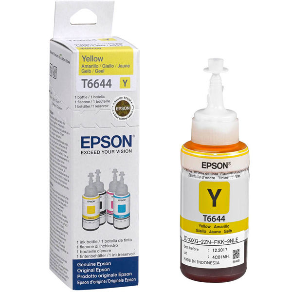 Epson T6644 70ml Yellow Ink Bottle - C13T664440